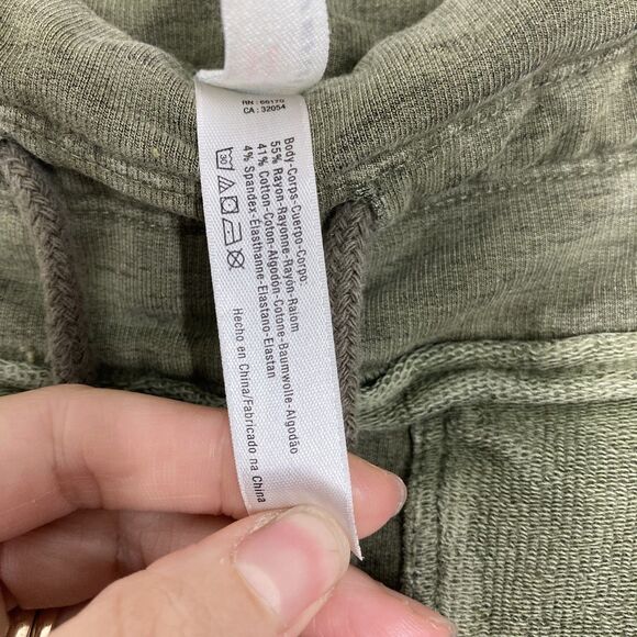 FP Movement Kyoto Pants Womens Small Joggers Drawstring Patch Green - Picture 12 of 14